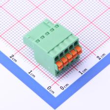 DB2EKD-2.5-5P-GN插拔式接线端子插头 2.5mm排数:1每排P数:5