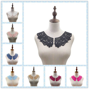 DIY手工蕾丝装 饰假领子女衣领花边纯棉蕾丝领减龄娃娃领假衣领韩