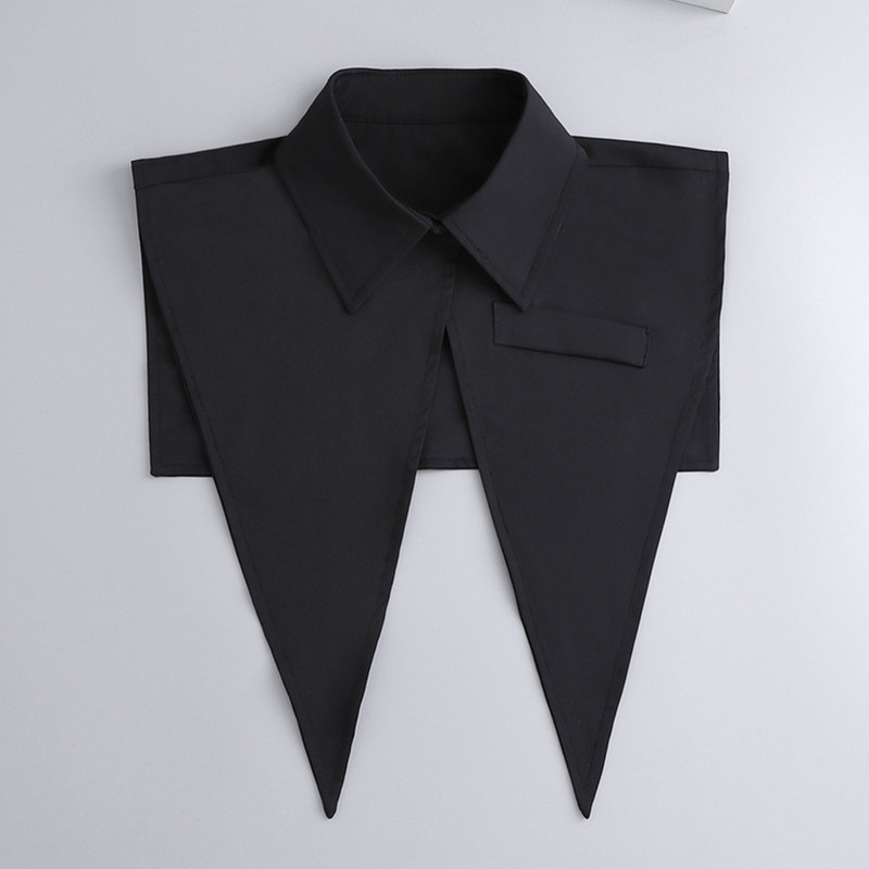 百搭西装假领子女小马甲大摆领