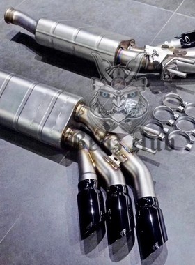 新款大G级 W464 G500 G550 G63 改装 IE 六出排气管 黑色尾喉
