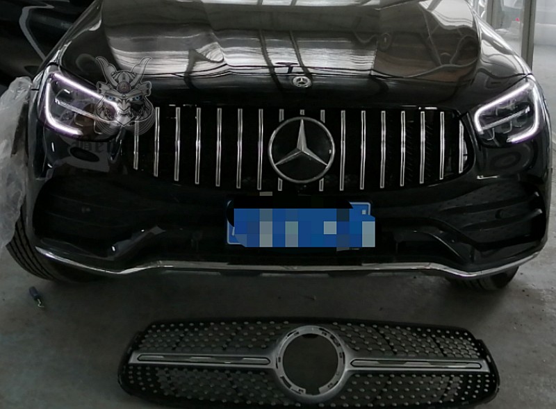 W253 新款 GLC260 GLC300 轿跑 coupe 豪华型 改装 GT 竖条中网