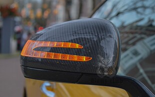 W197 SLS R231 SL300/350/400/500/550/63 碳纤后视镜盖 倒车镜壳