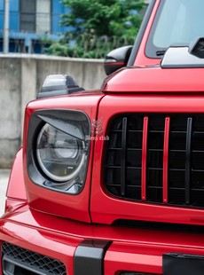 小怪兽 干碳纤 大灯罩 新G 恶魔眼 G63 灯眉 灯框 W464