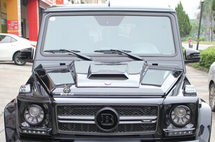W463 G350G400G500G55G63G65 B款 双面 干碳 小机盖 引擎盖