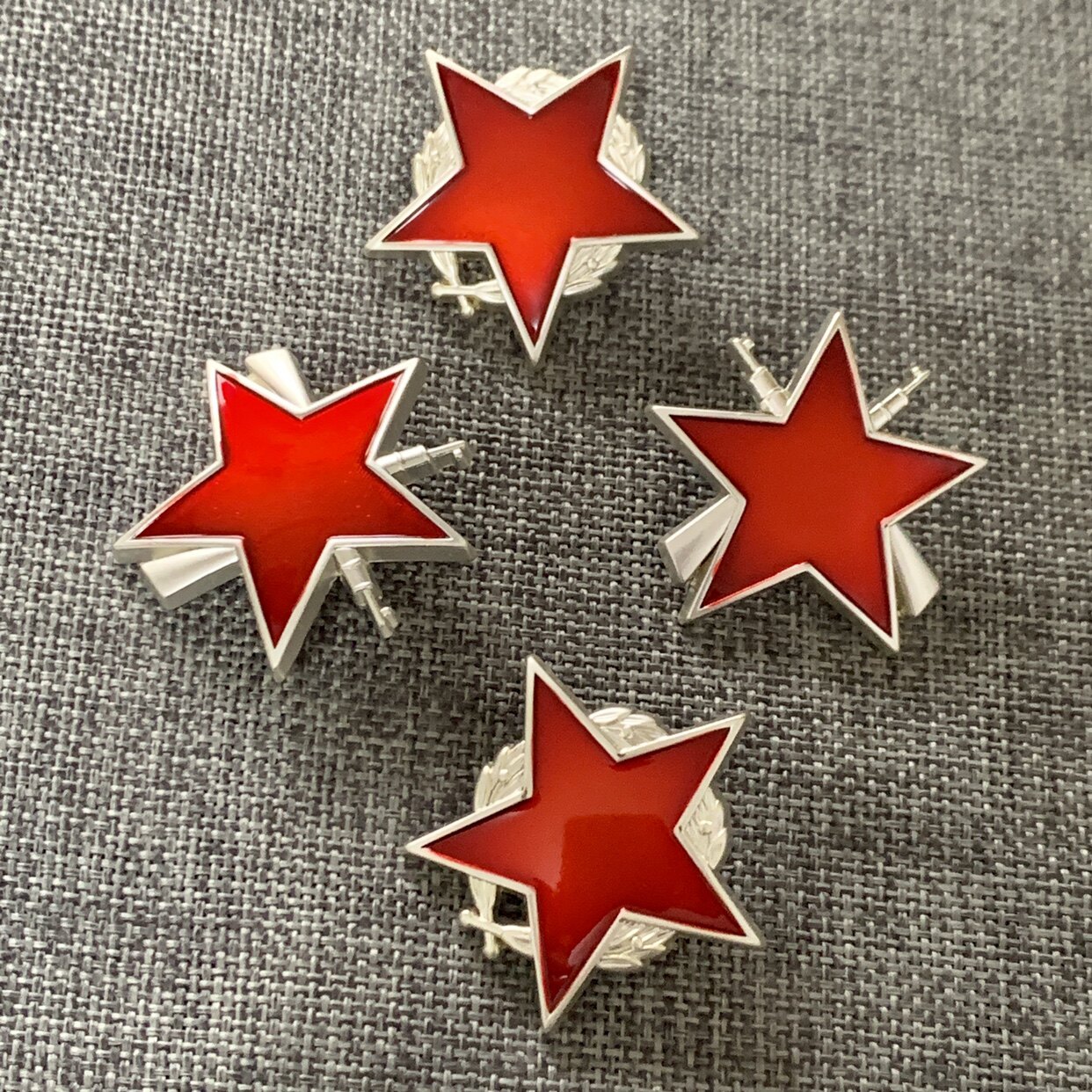 复刻仿苏联南斯拉夫游击队之星一二三红星徽章勋章奖章刺马钉胸针