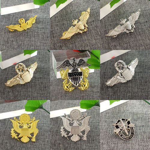 现货人气定制金银飞行徽章美国胸章礼服常服西服影视收藏爱好胸针 - 封面