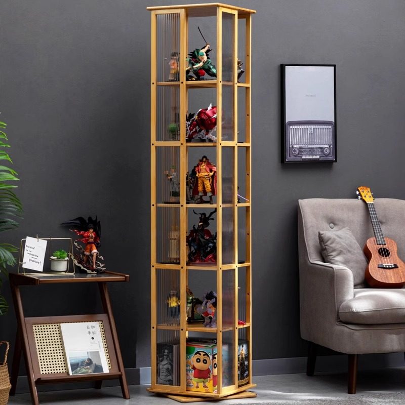 旋转手办展示盒盲盒收纳展示架泡泡玛特积木亚克力展示柜子置物架,收纳整理,手办收纳盒,淘宝优惠券,粉丝福利购,淘宝优惠卷