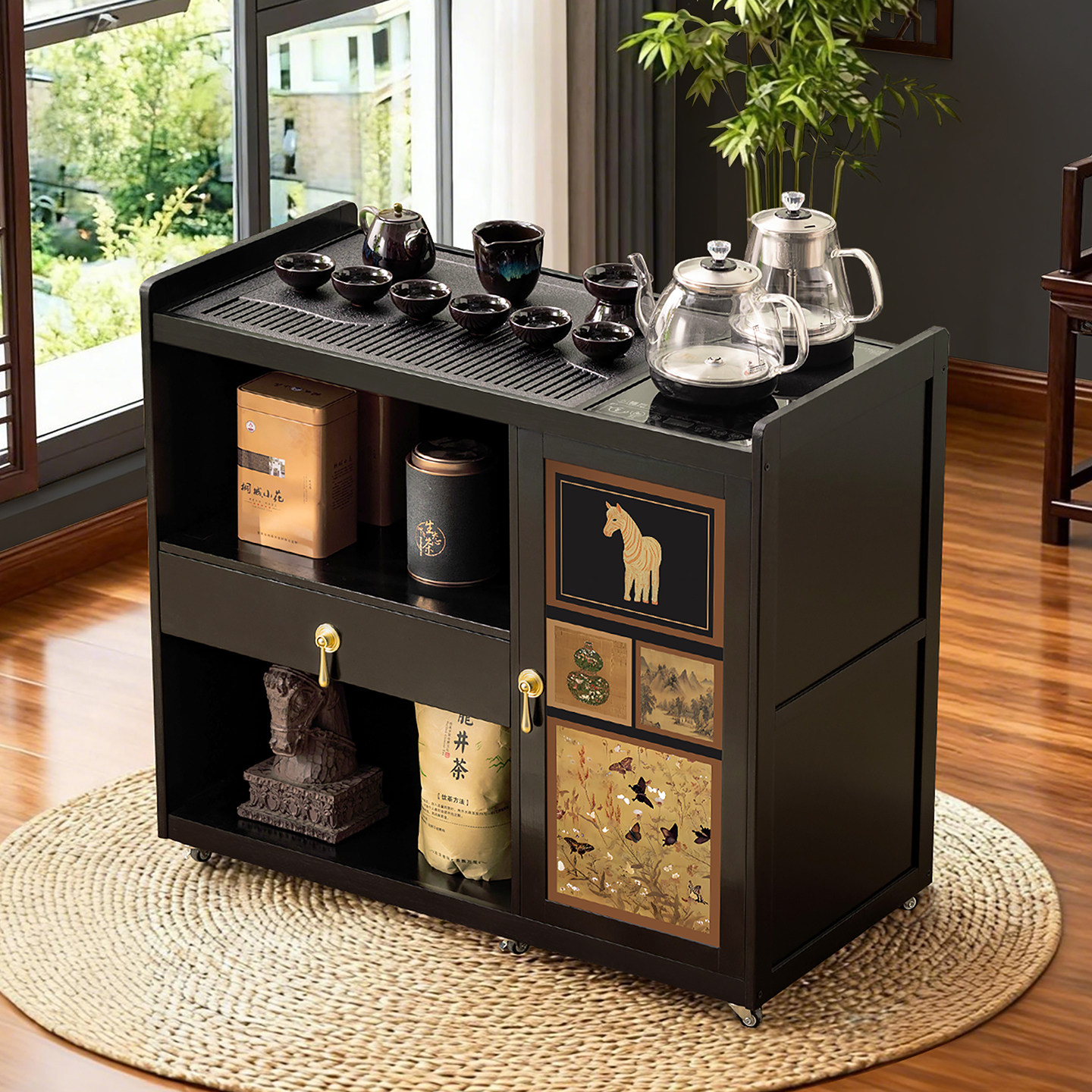 移动茶桌小茶台烧水壶一体家用茶几2025新款高端阳台泡茶桌子客厅,住宅家具,茶几,淘宝优惠券,粉丝福利购,淘宝优惠卷