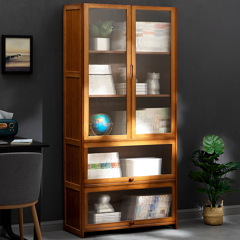 书架置物架落地书柜子家用