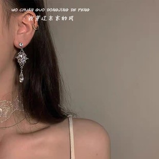 「全店买二赠一」宫廷法式 新娘耳环网红超仙耳坠 婚纱耳饰气质长款