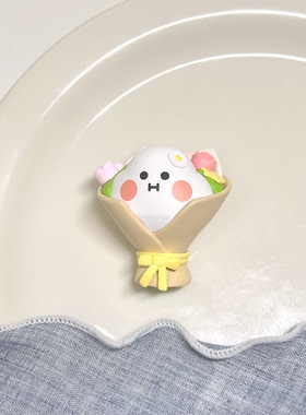 正版散货盲盒配件bobococo花束滴胶奶油胶手机壳diy挂件玩具摆件