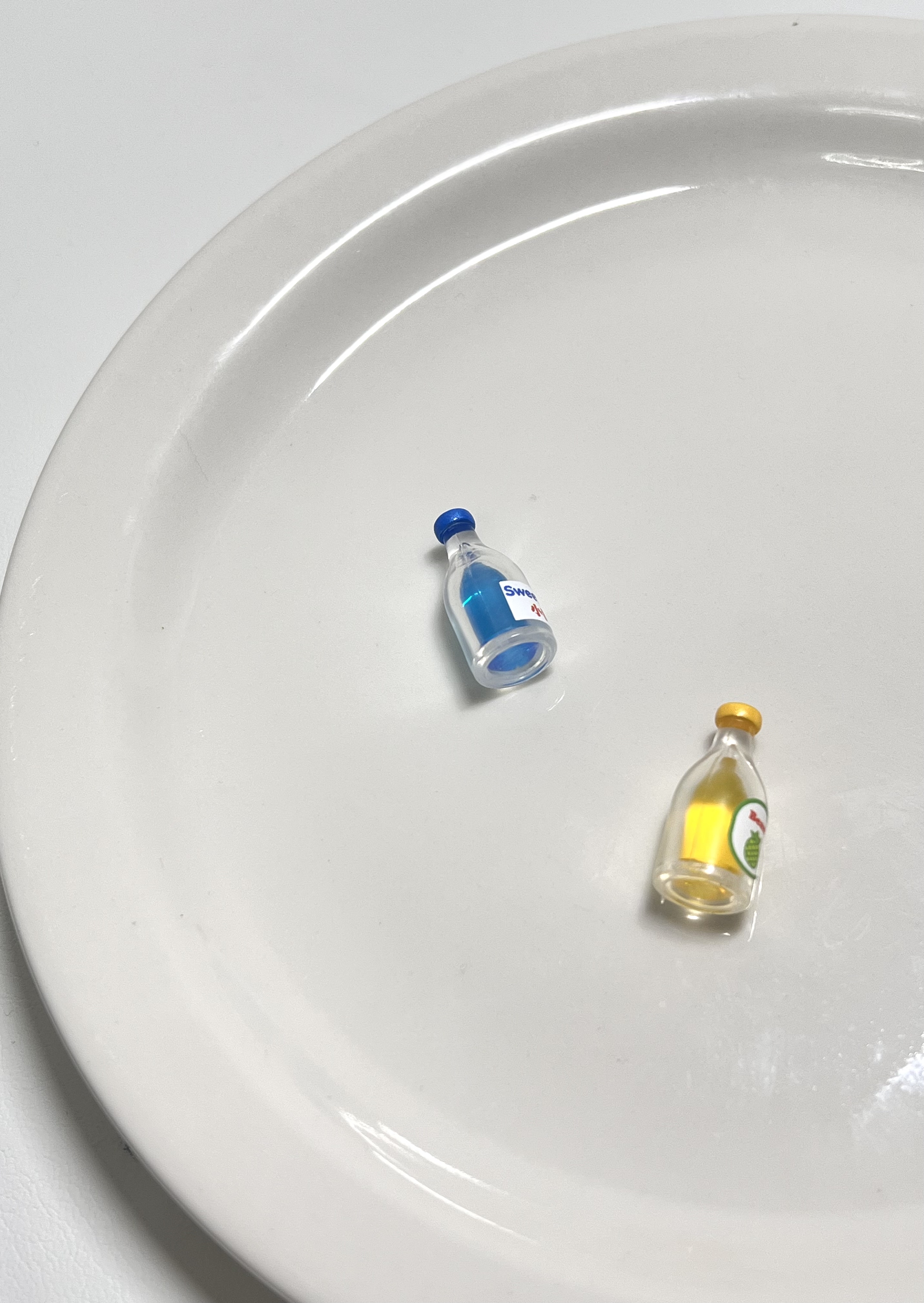 正版盲盒小甜豆饮料配件手机壳diy奶油胶娃娃屋过家家配件玩具