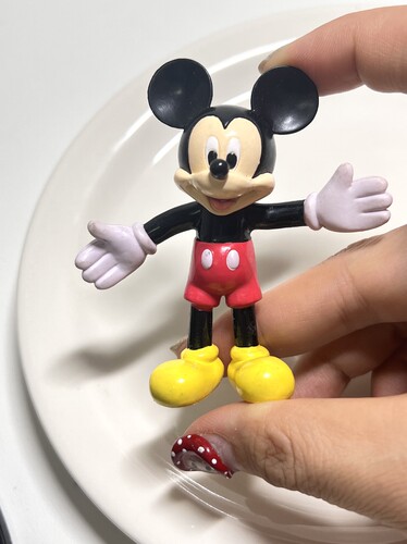 正品散货香港迪士尼 米老鼠米妮 唐老鸭扭蛋手办 铁线可动 人偶