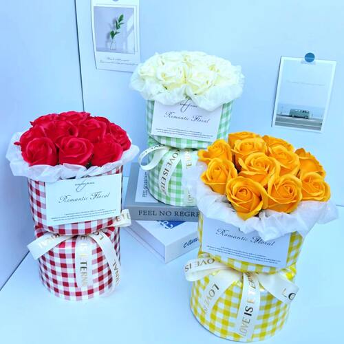 玫瑰花束情人节成品香皂