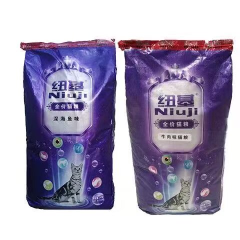 纽基猫粮10kg20斤深海鱼味牛肉味猫粮成猫幼猫通用型粮流浪猫猫粮