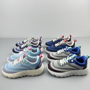 外贸原单出美国男女童运动鞋春秋款网面透气休闲鞋轻便防滑跑步鞋