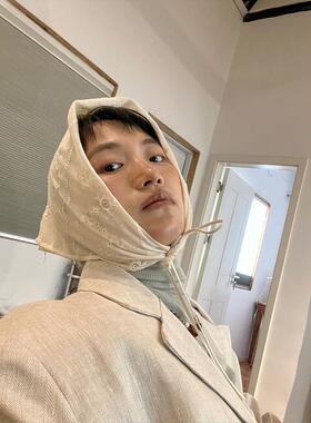 小众表妹 装饰头巾复古蕾丝