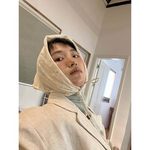 小众表妹 装饰头巾复古蕾丝