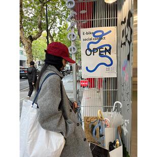 小众表妹 日系高级感复古老钱100羊毛厚重保暖呢外套大衣