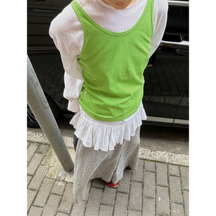 小众表妹 颜色爱了可单穿吊带背心