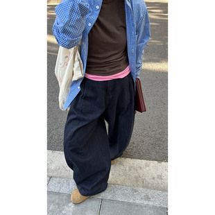 牛仔裤 休闲长裤 加绒保暖超显瘦巨好穿弯刀裤 小众表妹