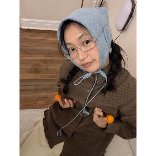 小众表妹 多种功能超好带可以做头巾围巾p屁帘棉麻小方巾