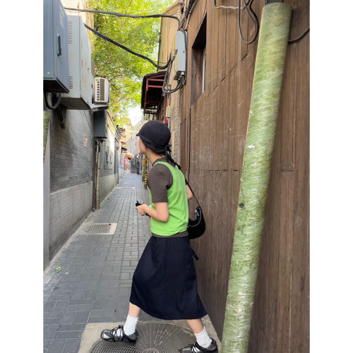小众表妹日系学院感半身裙女高腰设计减龄遮肉显瘦百搭新款裙子