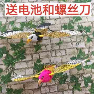 电动飞鹰发光会飞的老鹰叫声旋转飞马吊线鹦鹉鸽子儿童音乐玩具