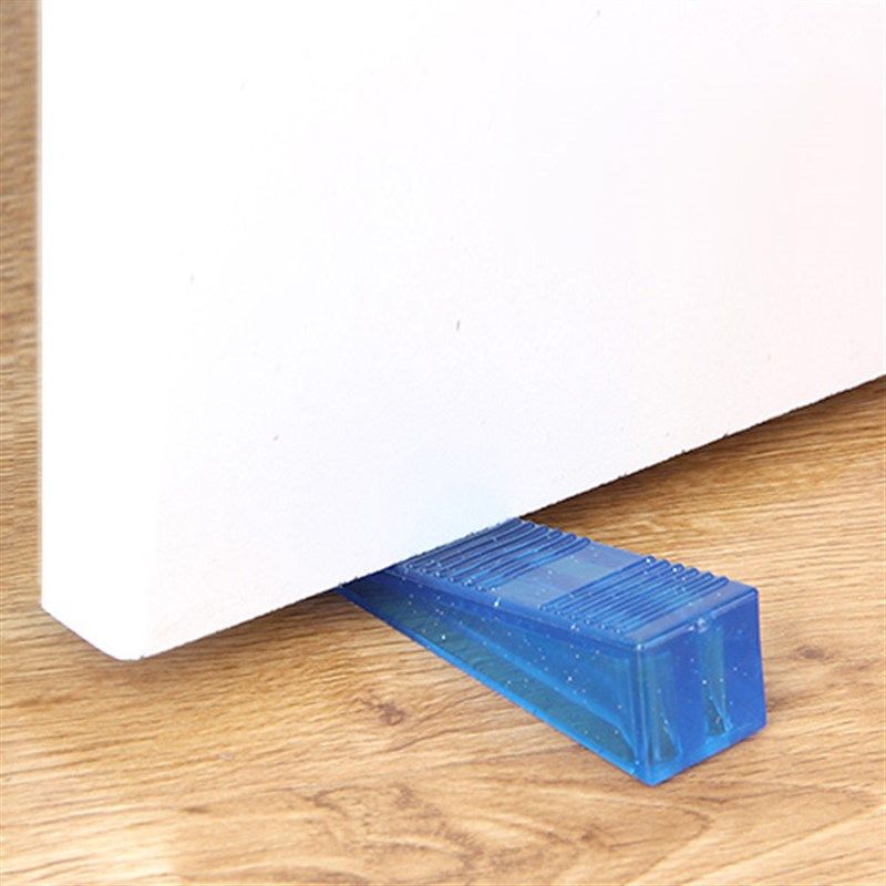 三角防风门塞门挡家用橡胶彩色透明抵门顶防撞移动门堵阻门器楔子