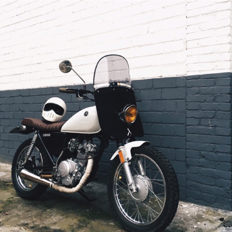 太子 摩托车 前挡风玻璃GZ150-A 改装风挡 银钢前挡风板