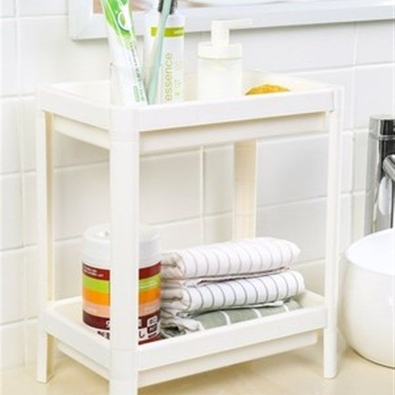 塑料多层落地整理架客厅卧室窄缝置物架厨房浴室桌面收纳架