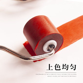 油墨橡胶高级滚筒滚轮防滑手柄儿童木刻版 画用品 画工具橡胶辊刷版