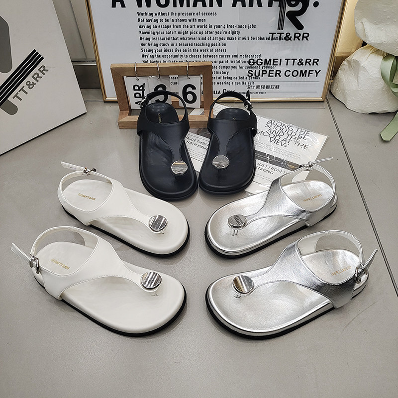 TTRR夹脚趾TZ字带夏季女凉鞋