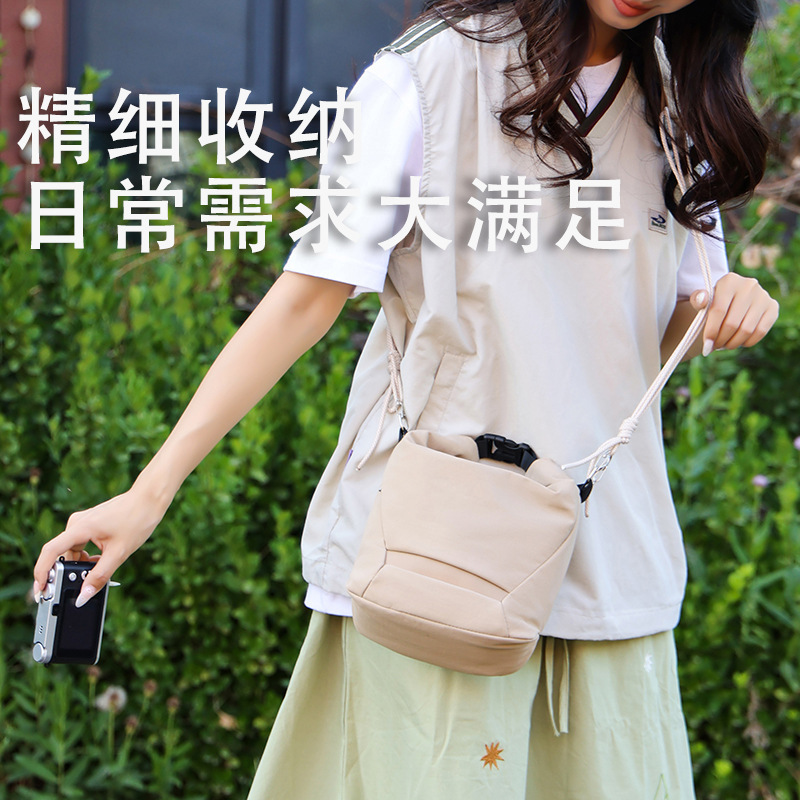 相机收纳包云卷包单肩摄影相机便携适用富士微单XE5xs20xt30保护套数码相机斜跨包收纳内胆包配件佳能R10R50