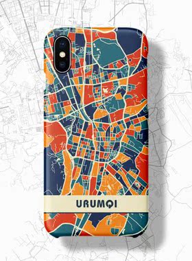 中国新疆乌鲁木齐城市款适用于iPhone11ProXsMax6SXR8Plus7手机壳