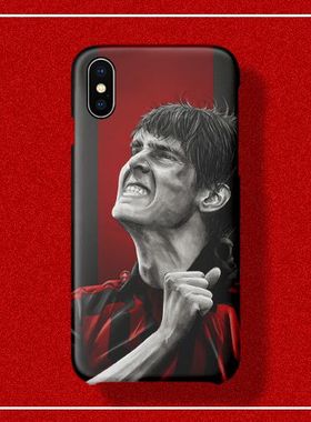 AC米兰卡卡经典庆祝插画适用于iPhone11ProXsMax6SXR8Plus7手机壳