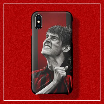 AC米兰卡卡经典庆祝插画适用于iPhone11ProXsMax6SXR8Plus7手机壳
