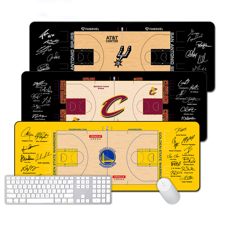 湖人勇士篮网马刺乔丹库里詹姆斯科比哈登超大NBA鼠标垫游戏桌垫