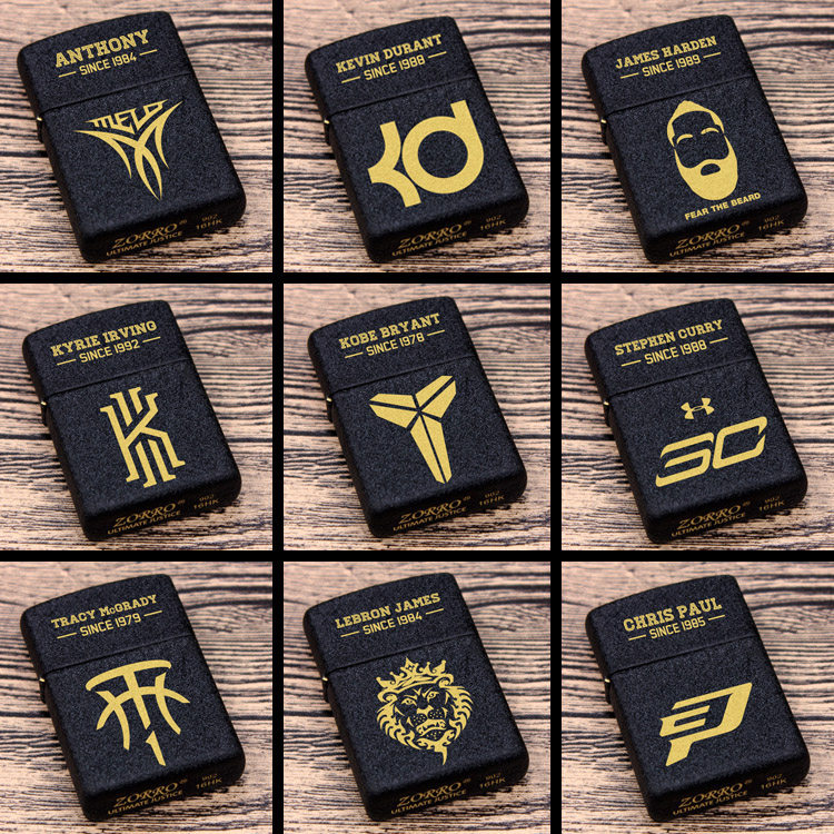 潮 乔丹科比库里詹姆斯欧文杜兰特哈登NBA球迷周边佐罗煤油打火机,ZIPPO/瑞士军刀/眼镜,煤油打火机,淘宝优惠券,粉丝福利购,淘宝优惠卷