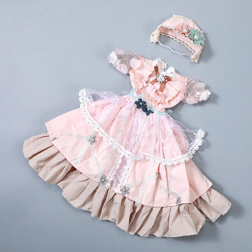 普通60cm女娃衣服as58-62 sd13可穿洛丽塔风格宫廷裙子bjd3分娃衣