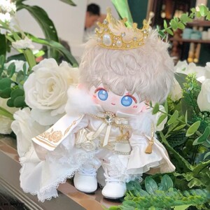 【现货】20厘米无属性20cm棉花娃娃娃衣白骑士可爱套装服饰