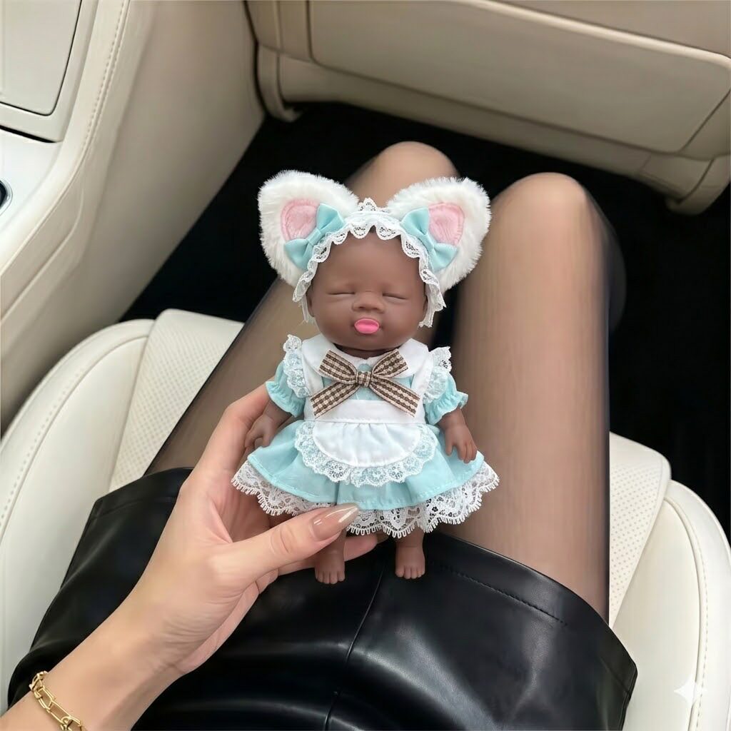 14cm'娜塔莎娃衣猫咪女仆可爱女仆娃衣衣服公主可爱睡衣换装