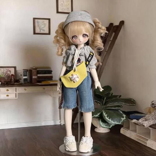 6分bjd 娃衣30厘米洋娃娃胖六普六娃衣鬼妈妈玩偶休闲套装衣服