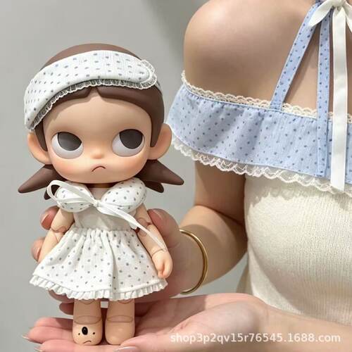 zsiga嘎子姐飞行u形枕眼罩睡裙套装bjd6分娃衣kitty玩偶衣服