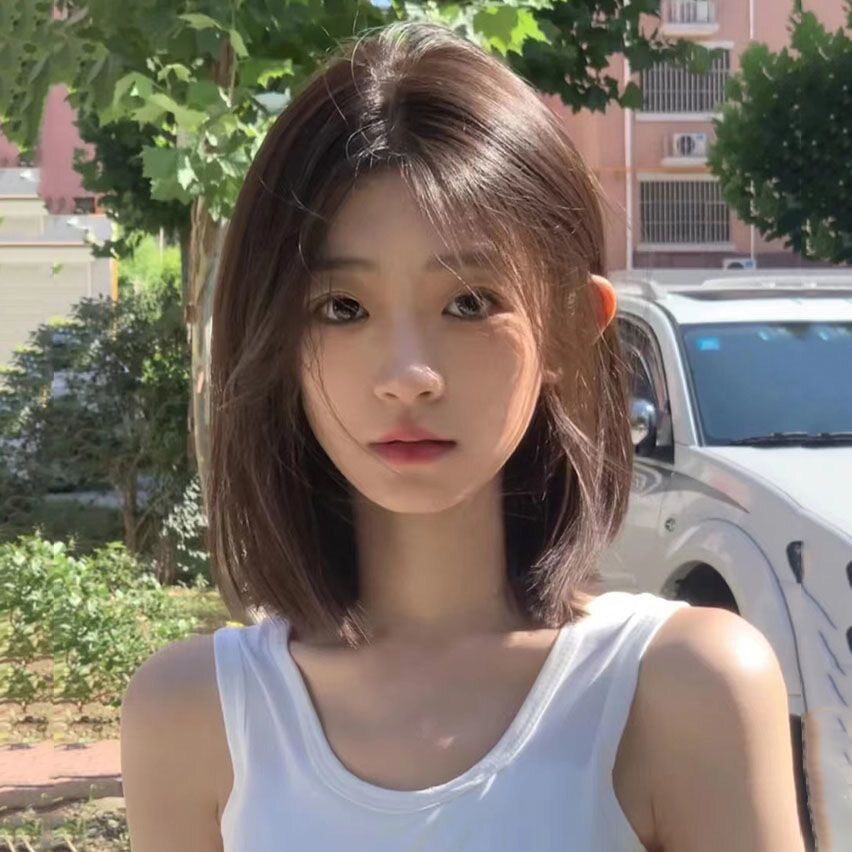 女士中分齐肩短发整顶假发