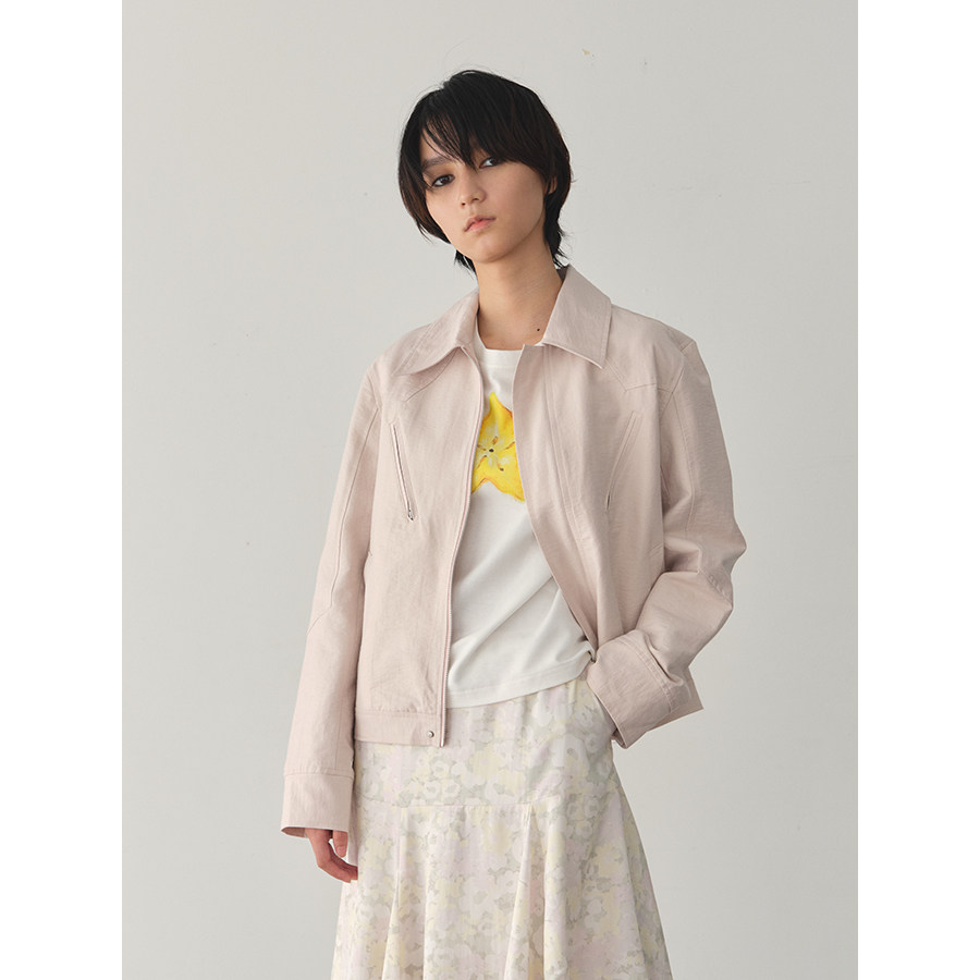 DOSORDONTS 2025秋季新款复古纸感微皱翻领拉链袋机车夹克外套女,女装/女士精品,短外套,淘宝优惠券,粉丝福利购,淘宝优惠卷