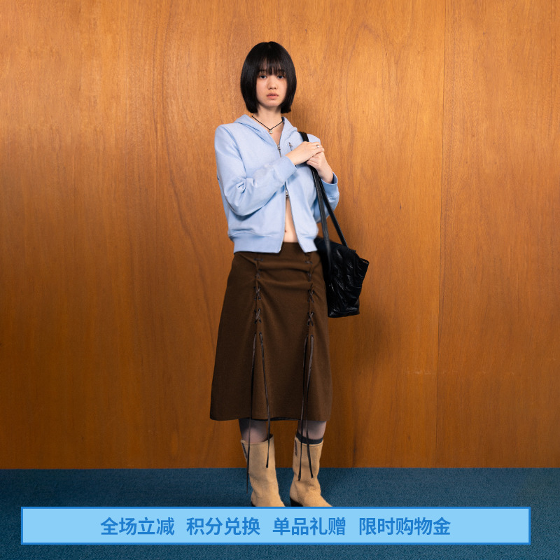 DOSORDONTS双孔抽绳系带半裙