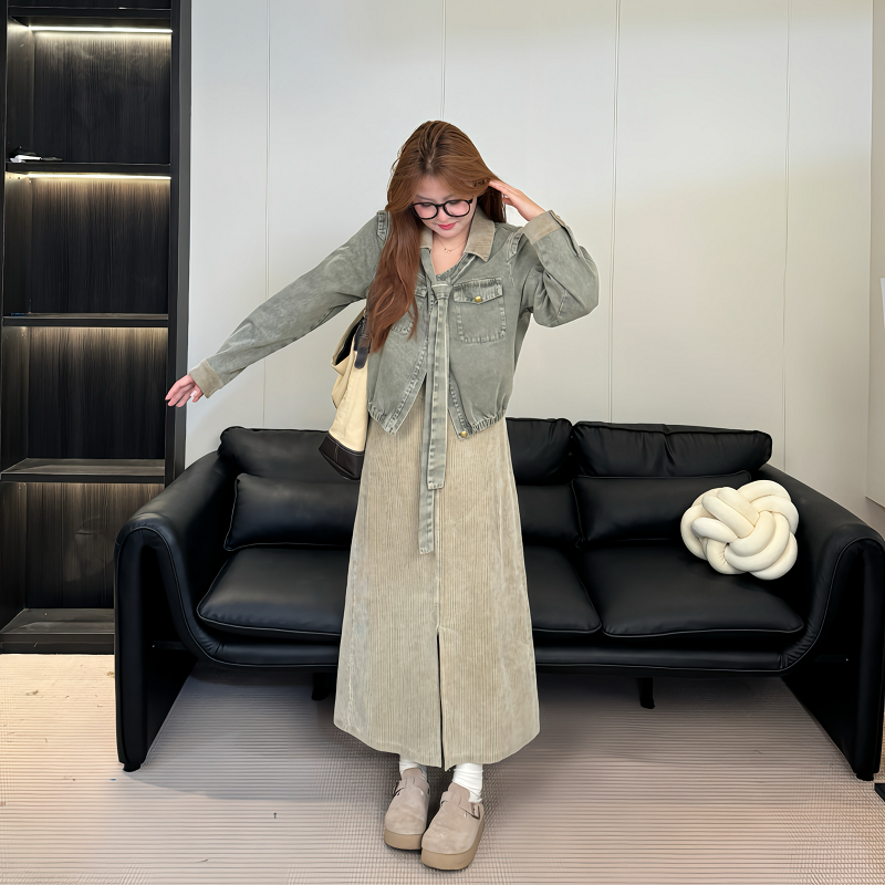 大码胖MM南岛风巨显瘦遮肚藏肉女春季新款牛仔外套半身裙两件套装,女装/女士精品,时尚套装,淘宝优惠券,粉丝福利购,淘宝优惠卷