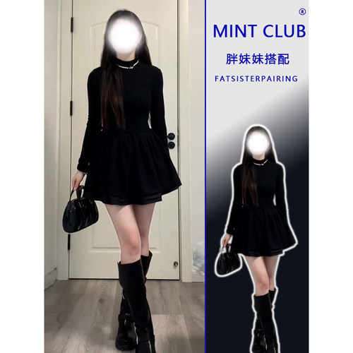 春季赫本风高级感时尚穿搭连衣裙