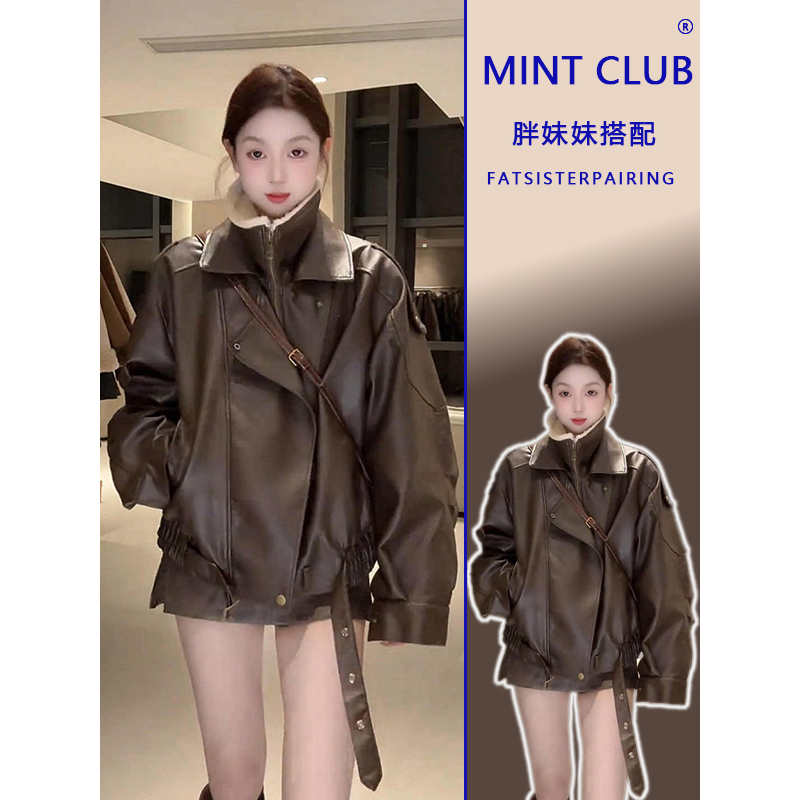 秋冬新款法式气质时尚夹克上衣潮